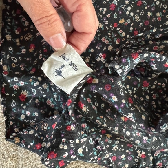 Jack Wills Silk Ditsy Floral Ruffle Dress - Picture 3 of 4